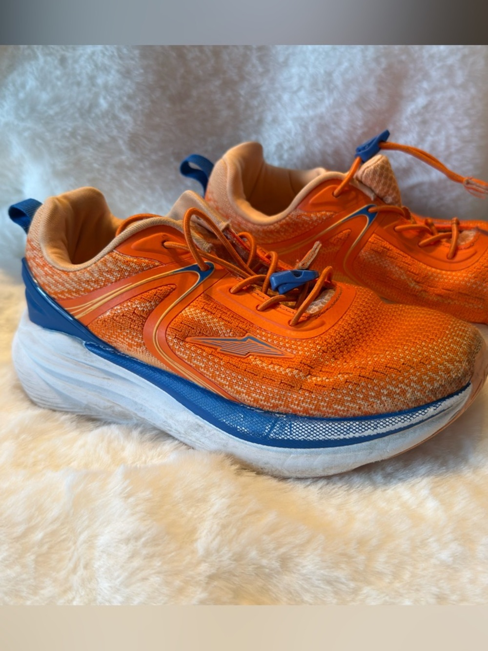 Avia Orange and Blue Kids Running Sneakers